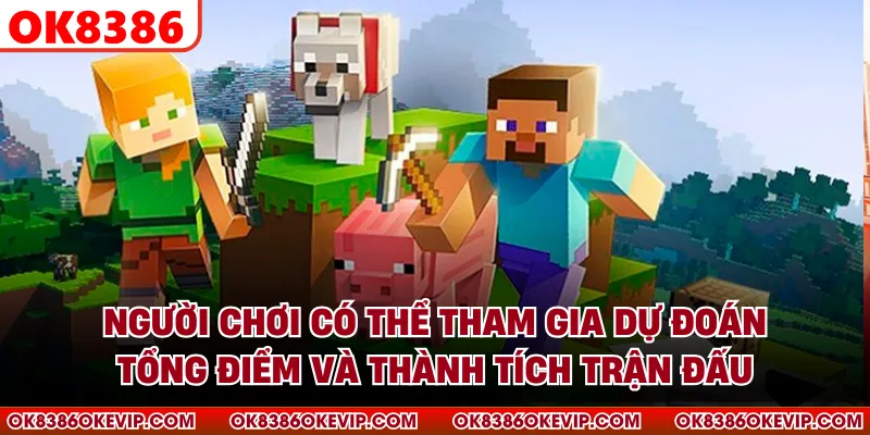 Người chơi có thể tham gia dự đoán tổng điểm và thành tích trận đấu